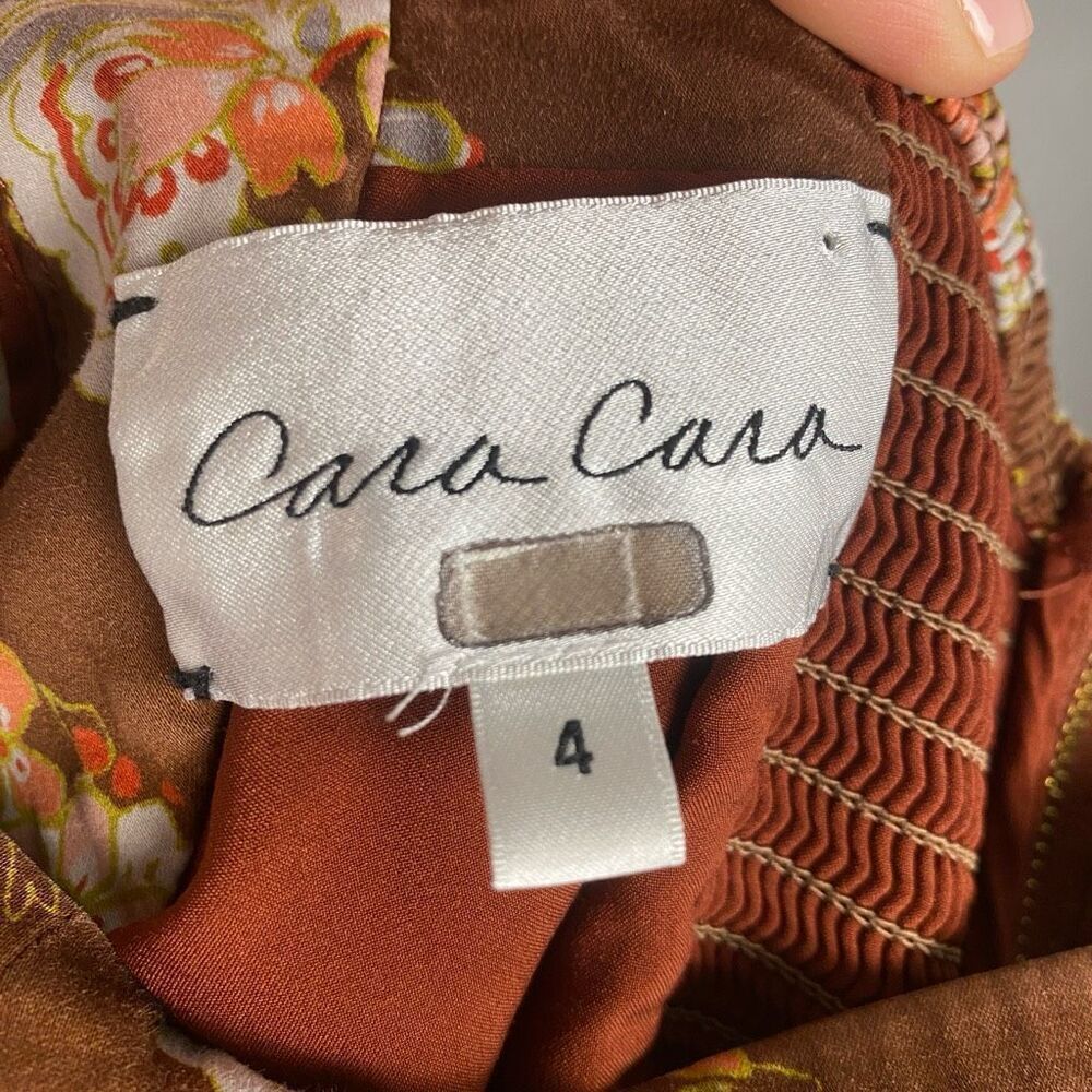 Cara Cara Brown and Red Midi Dress - Picture 7 of 14